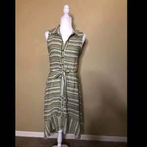 Women’s Green/white PerSeption Dress Sz S. NWT